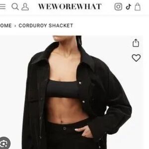WeWoreWhat Black Corduroy Jacket